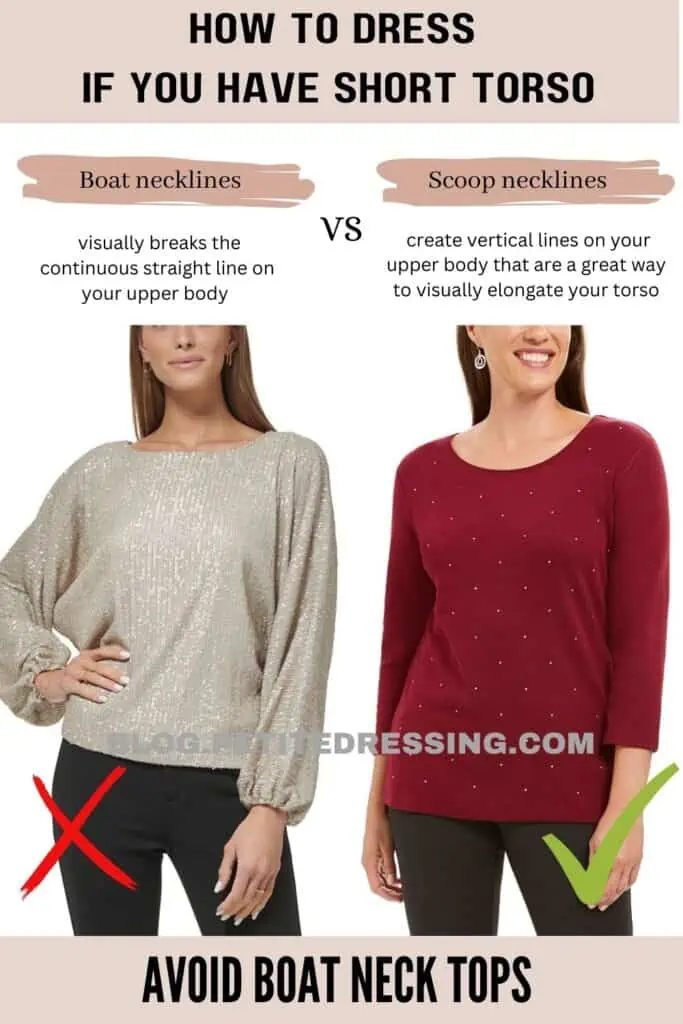 Avoid Boat Neck Tops