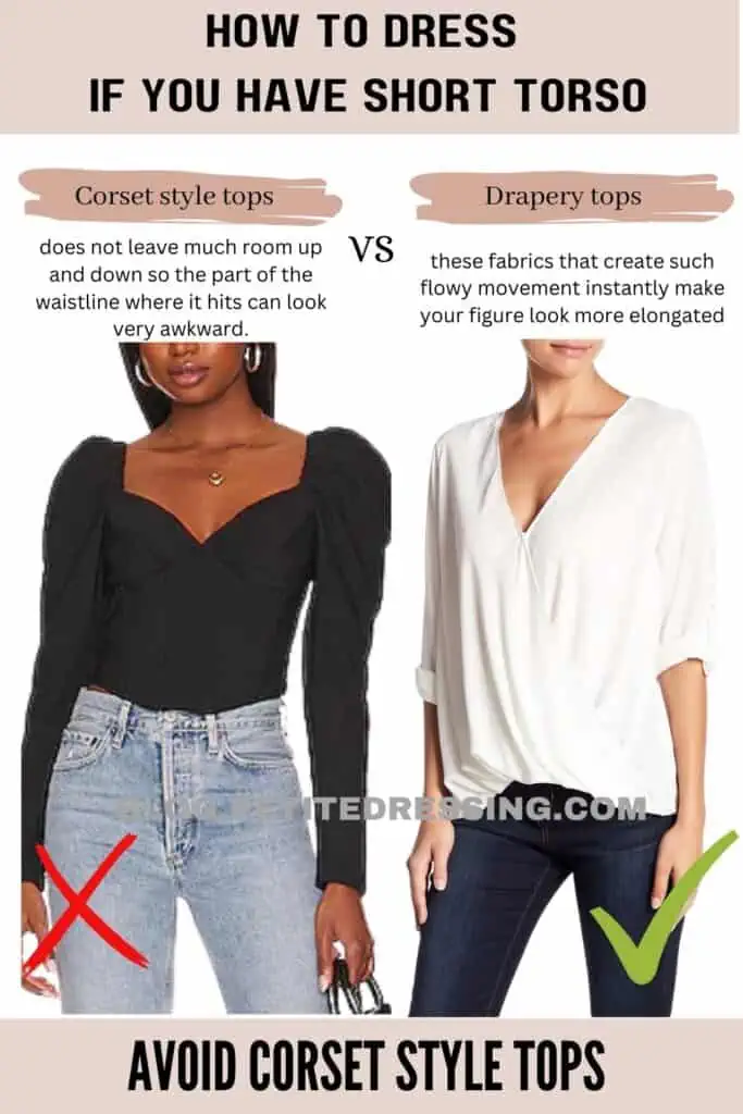 Avoid Corset Style Tops