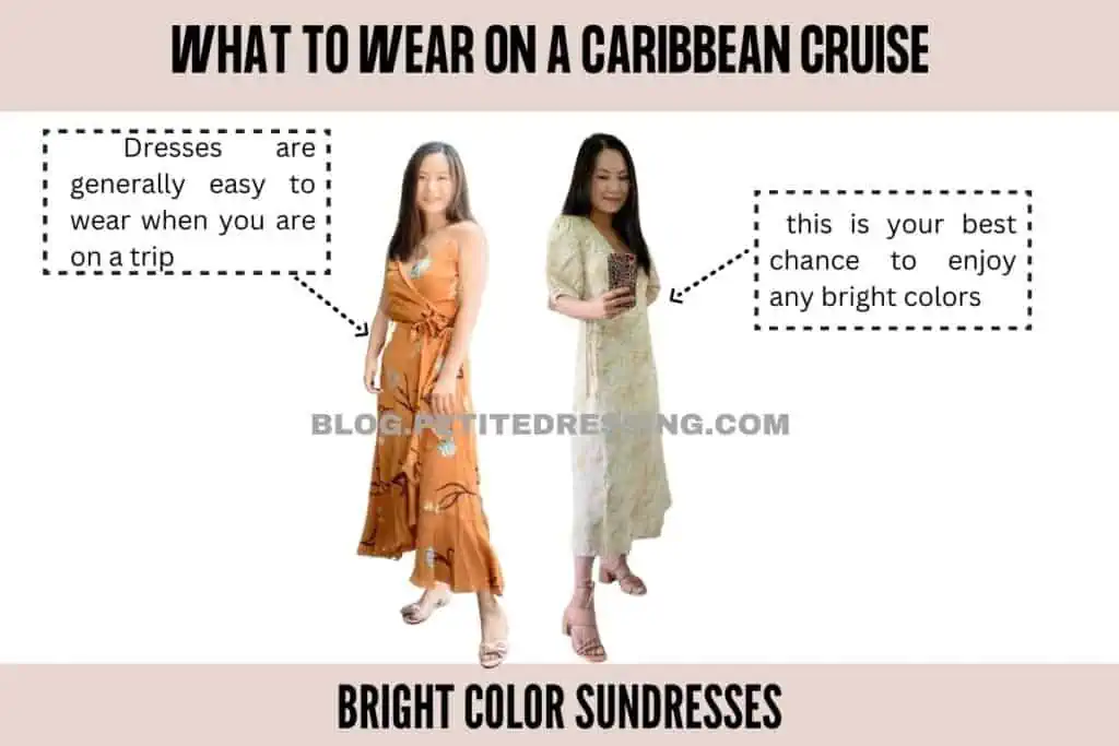 Bright color sundresses