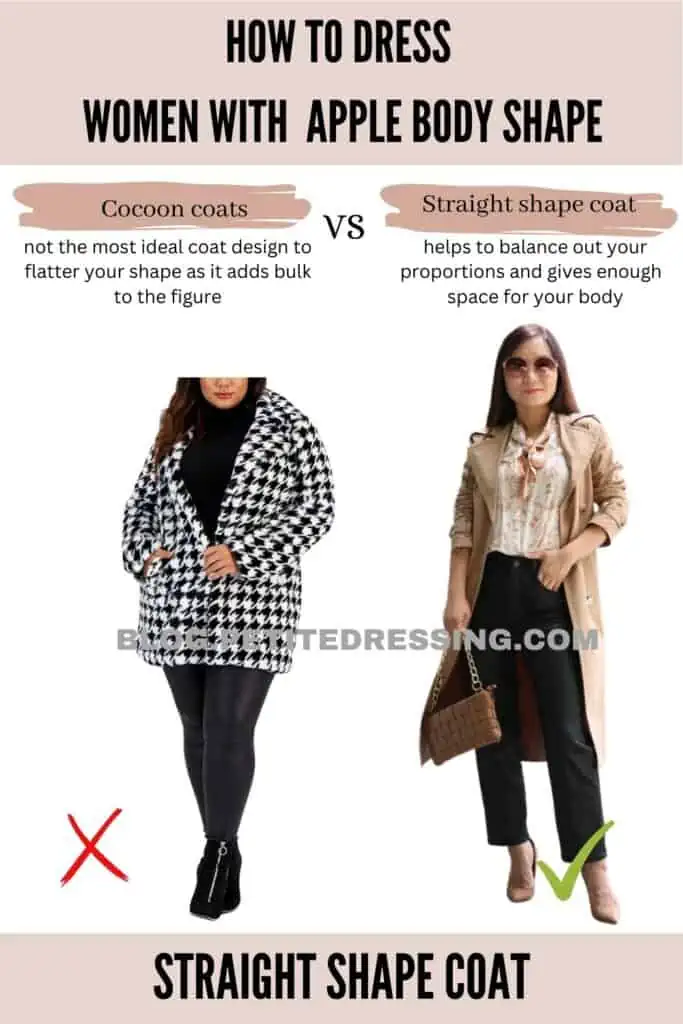 Straight shape coat