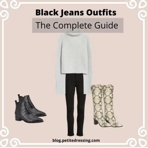 best black jeans outfit