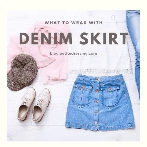 denim skirt outfit ideas